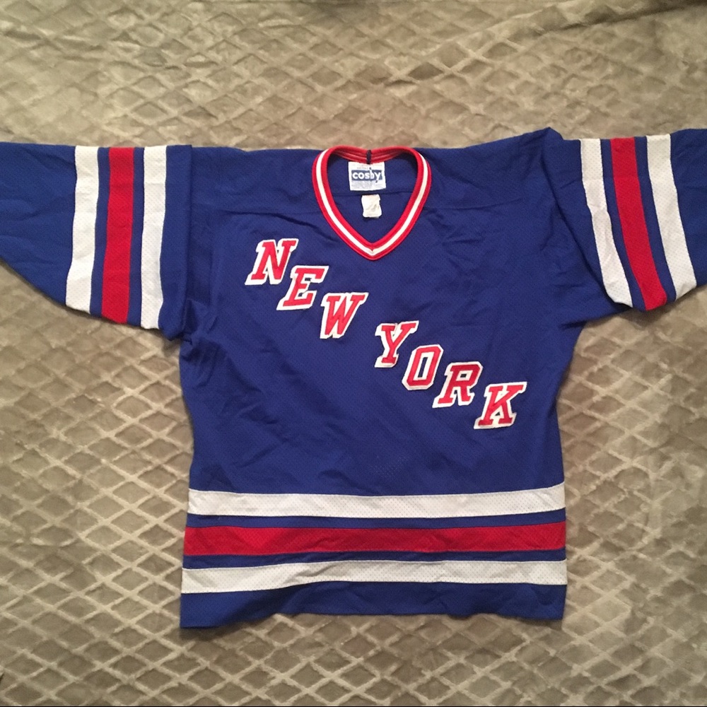 Official New York Rangers Jersey w/ fight strap